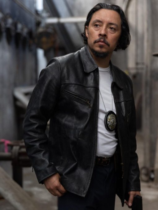 Efren Ramirez Due Justice Black Leather Jacket Max Jackets