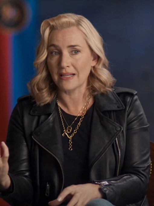 The Regime 2024 Kate Winslet Black Leather Jacket Max Jackets