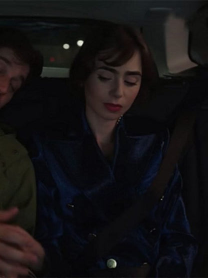 Emily in Paris S03 Emily Cooper Blue Coat
