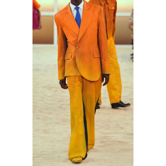 Emily In Paris S05 Julien Ombre Asymmetrical Suit