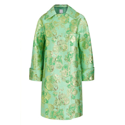 Emily In Paris S05 Lily Collins Green Floral Coat