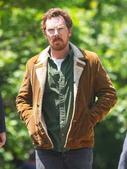 Eric S01 Benedict Cumberbatch Brown Shearling Jacket Max Jackets