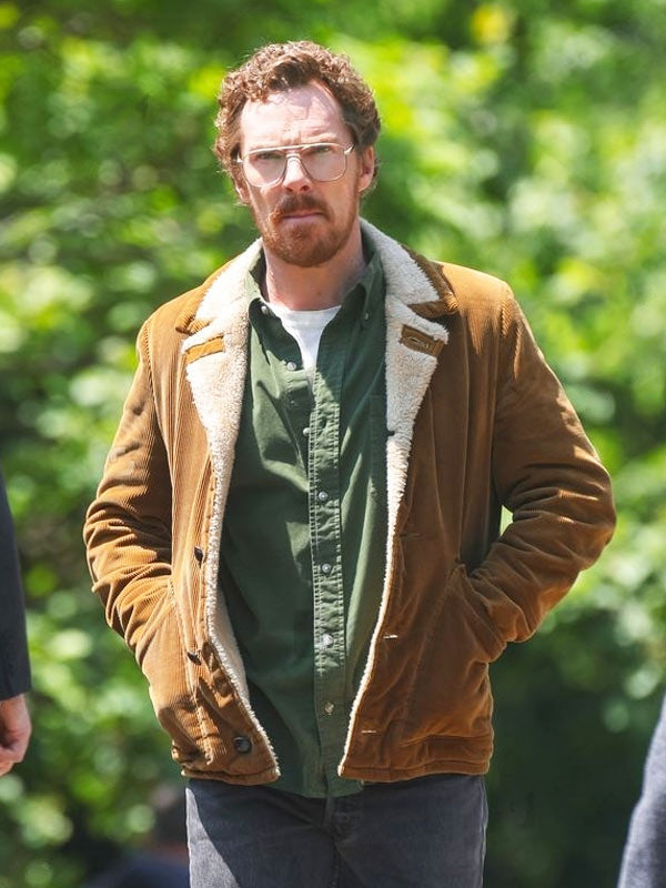 Eric S01 Benedict Cumberbatch Brown Shearling Jacket Max Jackets