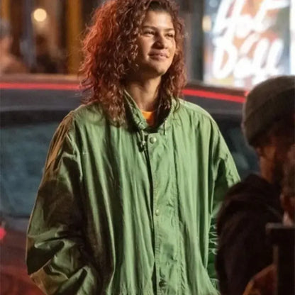 Euphoria Rue Bennett Green Jacket