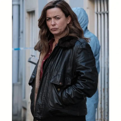 The Crow Girl 2025 Jeanette Kilburn Black Leather Jacket