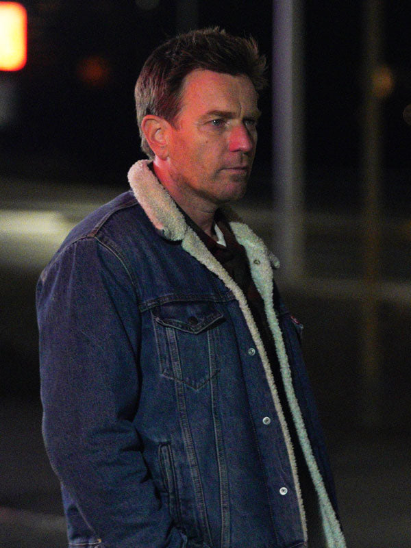 Ewan McGregor Bleeding Love 2024 Blue Denim Jacket Max Jackets