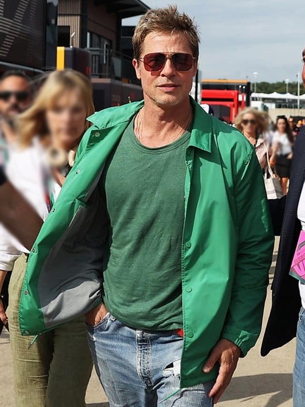 F1 2025 Brad Pitt Green Jacket Max Jackets