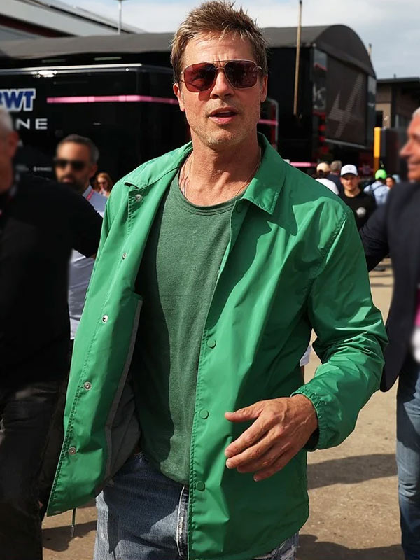 F1 2025 Brad Pitt Green Jacket Max Jackets