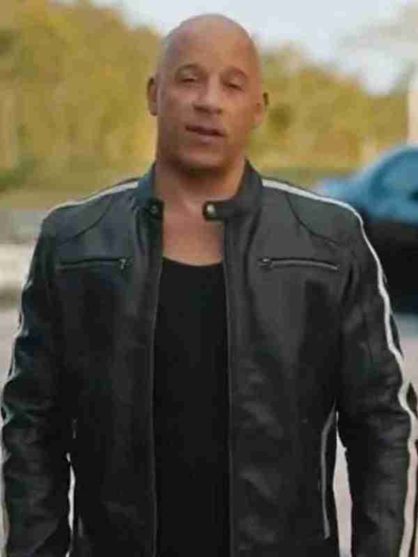 F9 Vin Diesel Black Leather Jacket Max Jackets