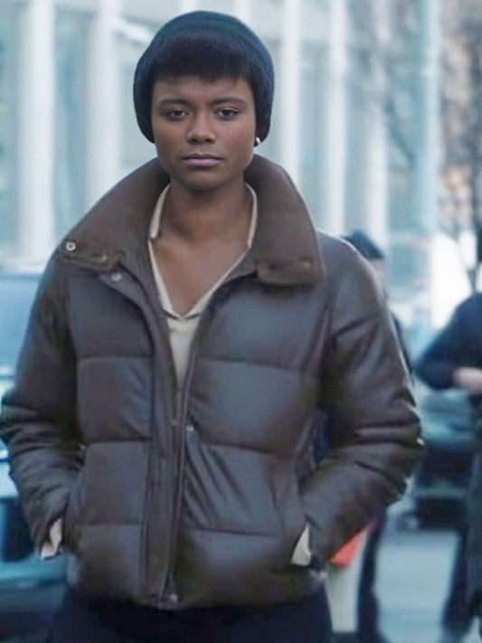 FBI S06 Tiffany Wallace Brown Puffer Jacket Max Jackets