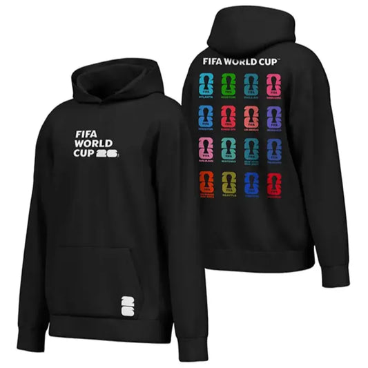 Host City Emblems FIFA World Cup 2026 Hoodie