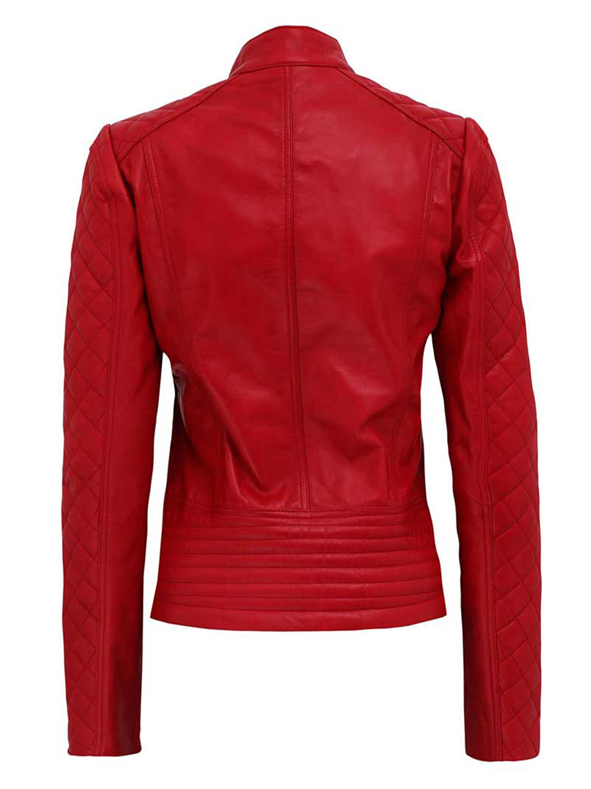 FL Trendy Red Leather Jacket Max Jackets