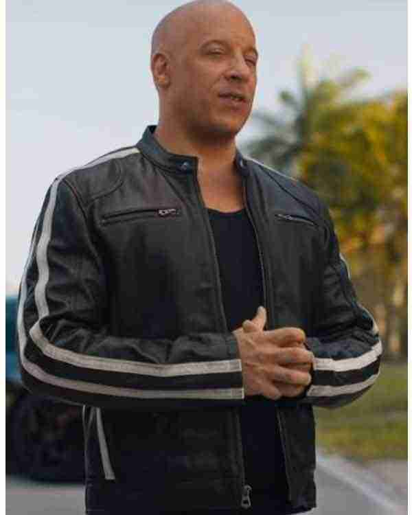 Fast & Furious 9 Vin Diesel Black Leather Jacket Max Jackets