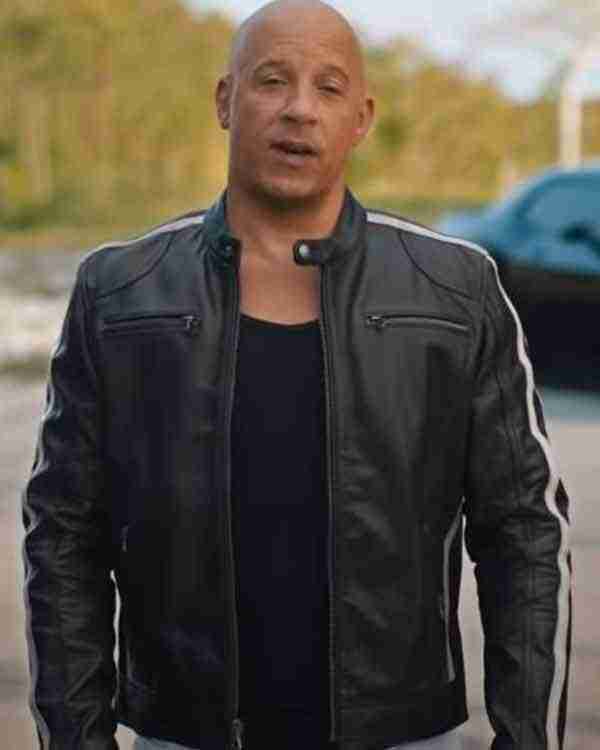 Fast & Furious 9 Vin Diesel Black Leather Jacket Max Jackets