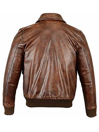 A2 Flight Aviator Leather Jacket Max Jackets