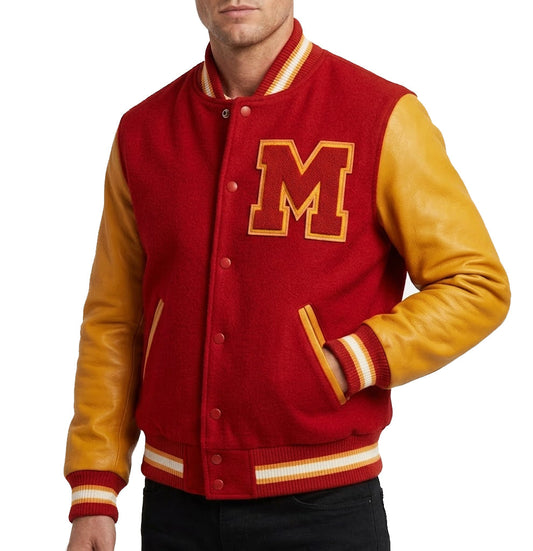 Mens Michael Thriller Letterman Varsity Jacket
