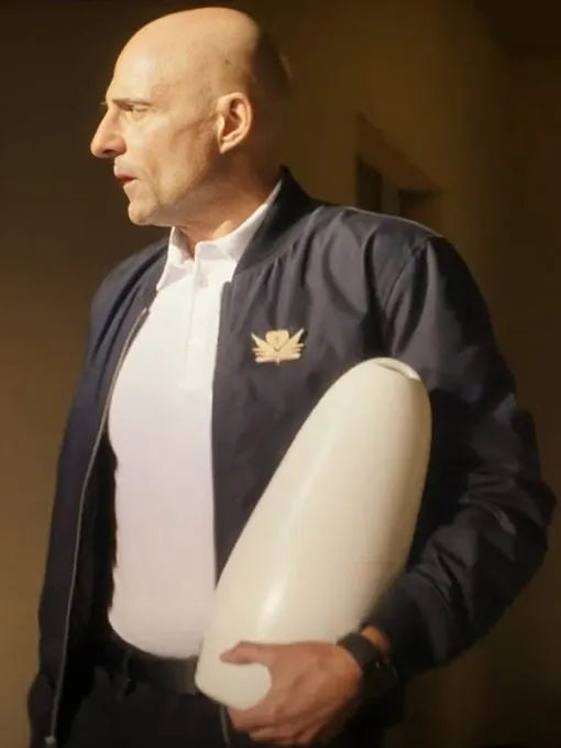 Atlas 2024 Mark Strong Black Bomber Jacket Max Jackets