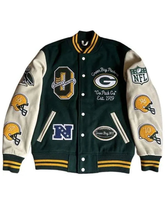 OVO Green Bay Packers Varsity Jacket Max Jackets