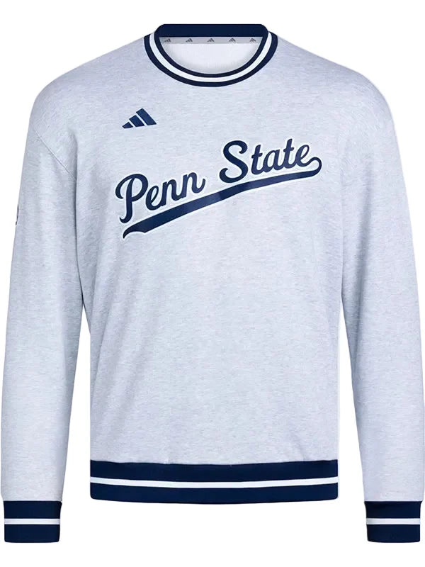 Re-created Penn State 2026 grey crewneck sweatshirt
