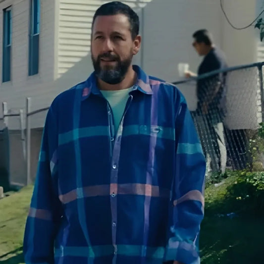 Happy Gilmore Adam Sandler Multicolor Plaid Shirt