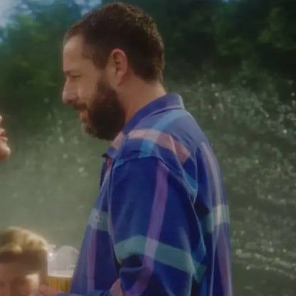 Happy Gilmore Adam Sandler Multicolor Plaid Shirt
