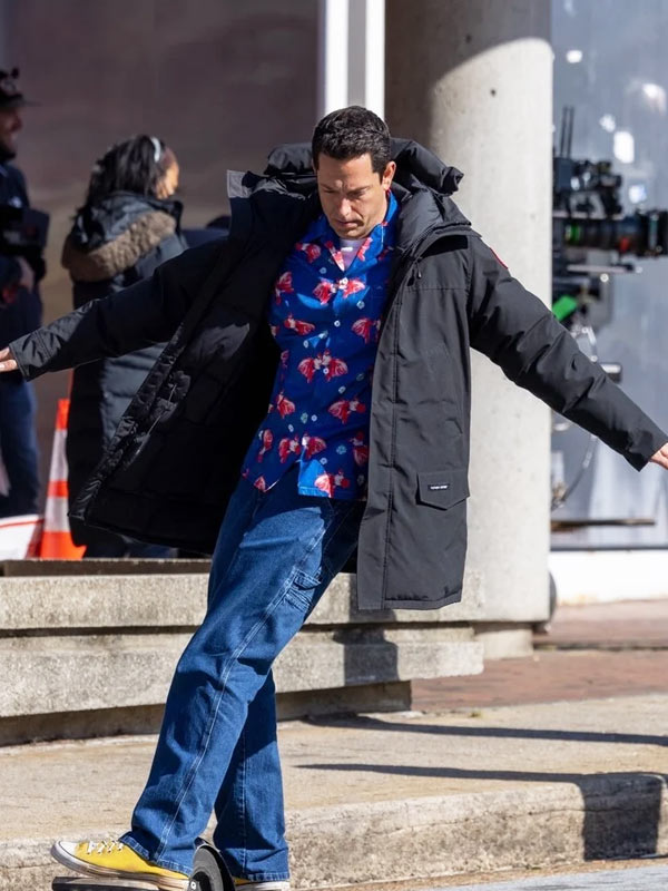 Harold and the Purple Crayon 2024 Zachary Levi Black Hooded Jacket Max Jackets