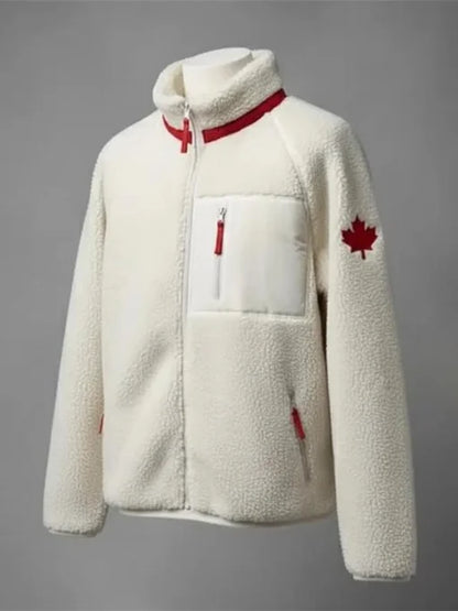 Heated Rivalry Team Canada Sherpa Jacket