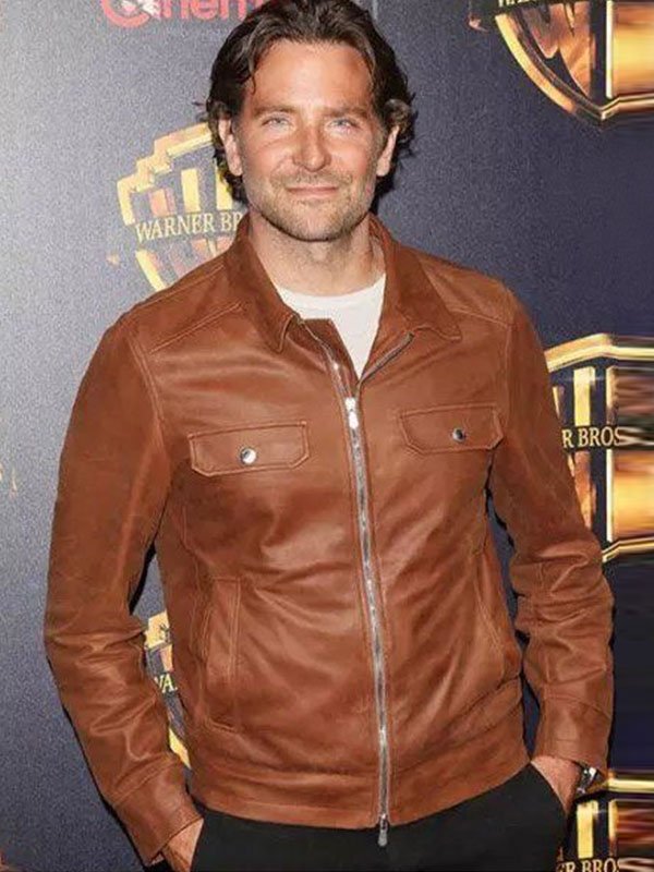 A Star Is Born Bradley Cooper Brown Leather Jacket Max Jackets