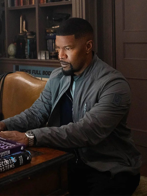 Jamie Foxx Back in Action 2025 Grey Jacket Max Jackets