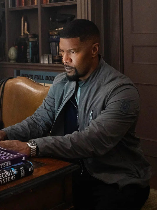 Jamie Foxx Back in Action 2025 Grey Jacket Max Jackets