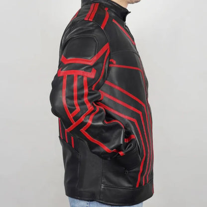 Tron Ares Jared Leto Black Leather Costume Jacket