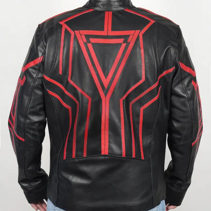 Tron Ares Jared Leto Black Leather Costume Jacket