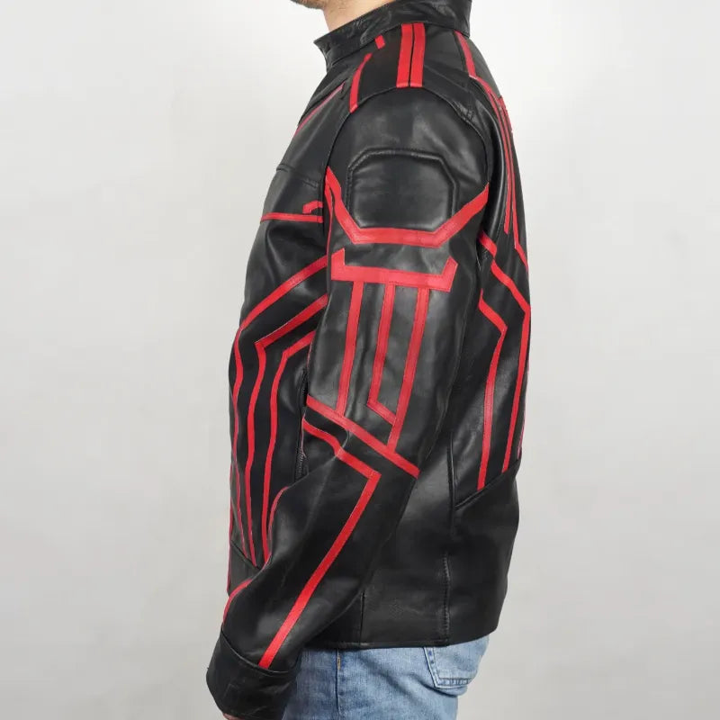 Tron Ares Jared Leto Black Leather Costume Jacket