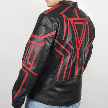 Tron Ares Jared Leto Black Leather Costume Jacket