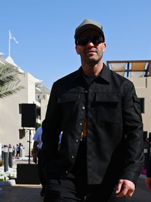 Jason Statham F1 Abu Dhabi Grand Prix Black Jacket Max Jackets