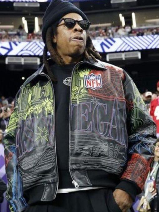 Super Bowl Jay-Z Leather Jacket Max Jackets