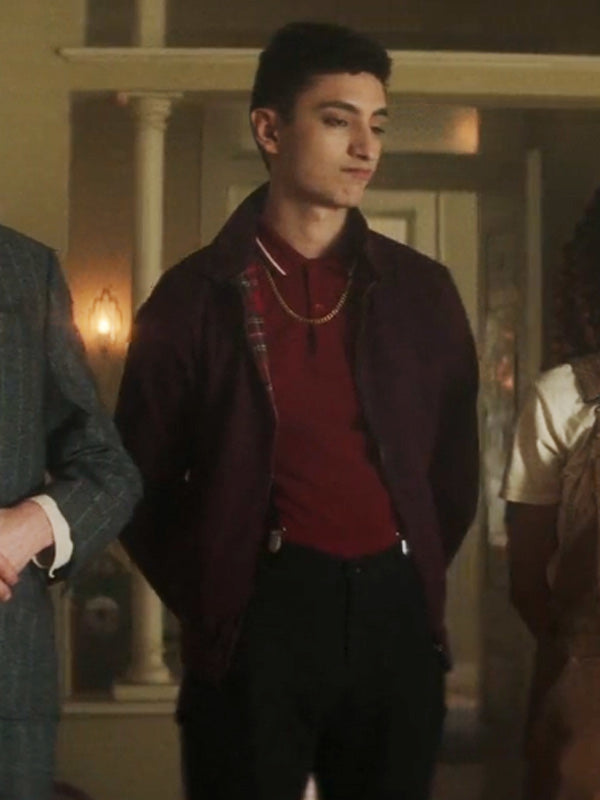 Dead Boy Detectives S01 Charles Rowland Maroon Jacket Max Jackets