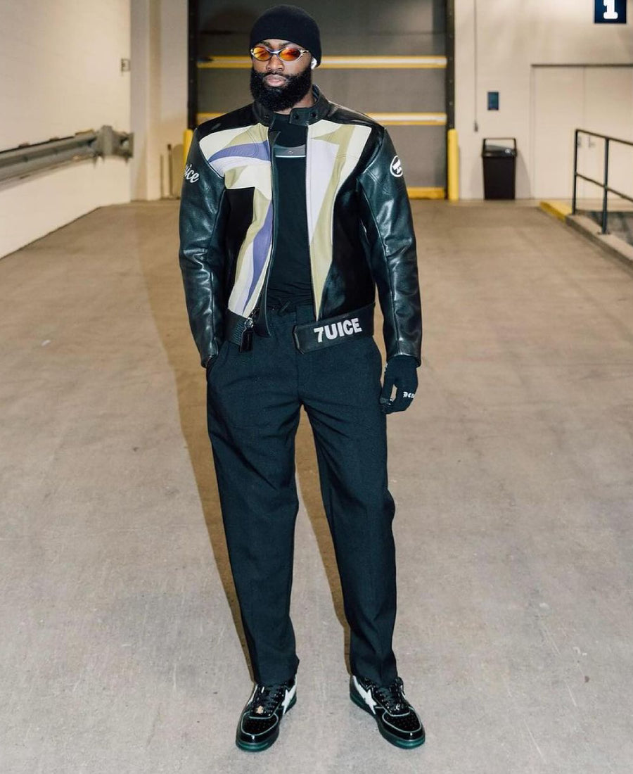 Jaylen Brown 7uice x Vanson Leather Jacket Max Jackets