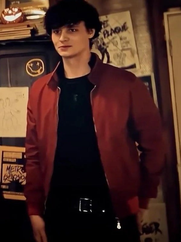 Jeremy Beetlejuice Beetlejuice 2024 Red Jacket Max Jackets