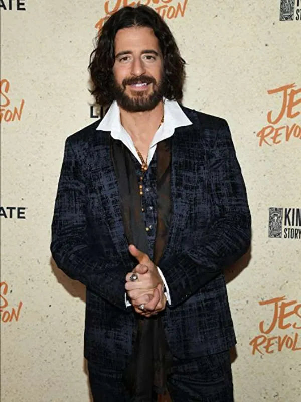 Jonathan Roumie Jesus Revolution Film Premiere Suit Max Jackets