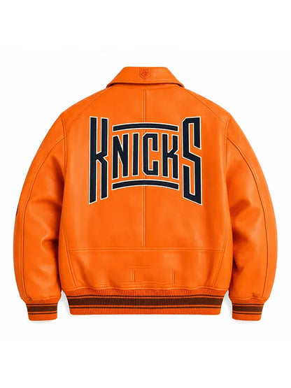Josh Hart Knicks Leather Varsity Jacket