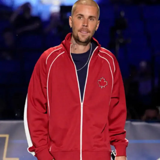 Justin Bieber Canada Maple Red Jacket