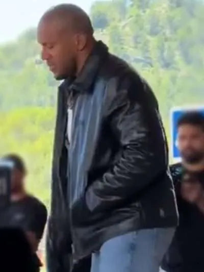 Ciryl Gane K.O. 2025 Black Leather Jacket Max Jackets