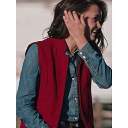 Yellowstone Emily Red Vest Max Jackets
