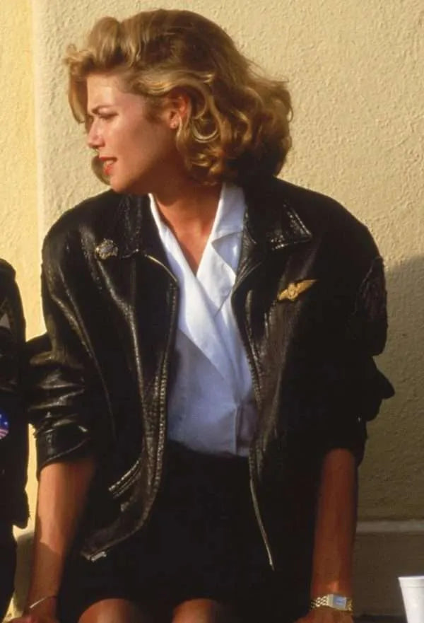 Kelly McGillis Top Gun Leather Jacket Max Jackets