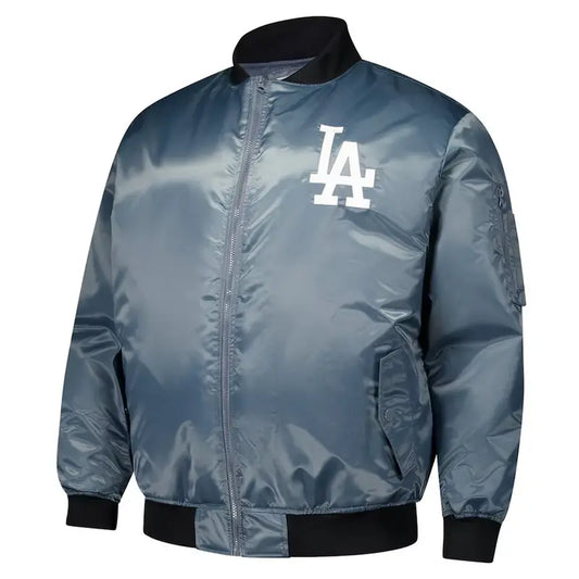 LA Dodgers Charcoal Bomber Jacket