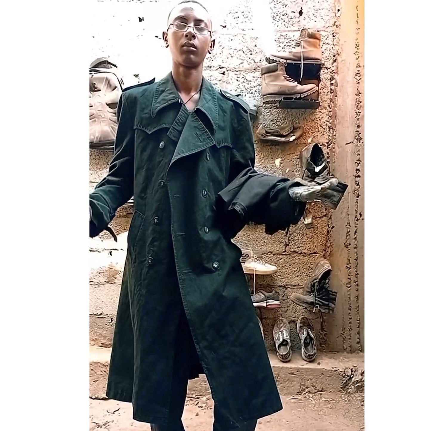 K.P Kalu Putic Men’s Cotton Long Trench Coat