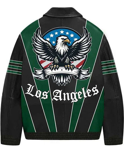 American Eagle Leather Bomber Jacket