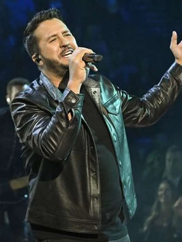 Luke Bryan American Idol 2024 Leather Jacket Max Jackets