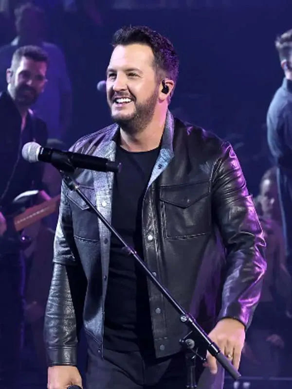 Luke Bryan American Idol 2024 Leather Jacket Max Jackets